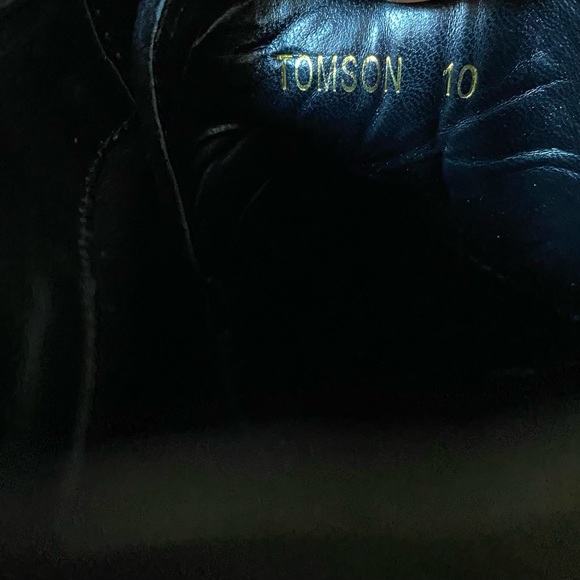 Dream Paris Tomson woman’s black suede tie Booties Wedge shoes size 10 - Picture 6 of 9